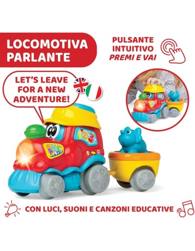 Chicco Treno dell'Avventura Bilingue - Trenino Elettrico con Stazione e Animali | shop in casa