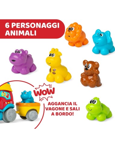 Chicco Treno dell'Avventura Bilingue - Trenino Elettrico con Stazione e Animali | shop in casa