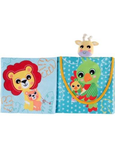 Chicco Libretto degli Animali - Libro Sensoriale per Bambini con Marionetta e Attività, Tessuto Morbido, 3 Mesi - 2 Anni | shop
