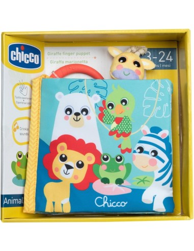 Chicco Libretto degli Animali - Libro Sensoriale per Bambini con Marionetta e Attività, Tessuto Morbido, 3 Mesi - 2 Anni | shop