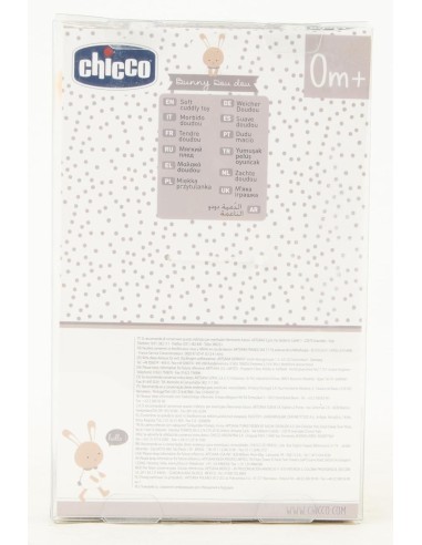 Chicco Mysweet Coniglietto Doudou - Pupazzo Morbido a Forma di Coniglio, Colore Neutro, 0+ Mesi