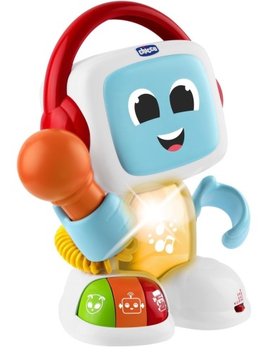 Robit Canta con Me Chicco - Gioco Musicale con Microfono Reale e Effetti Vocali per Bambini 3-6 Anni