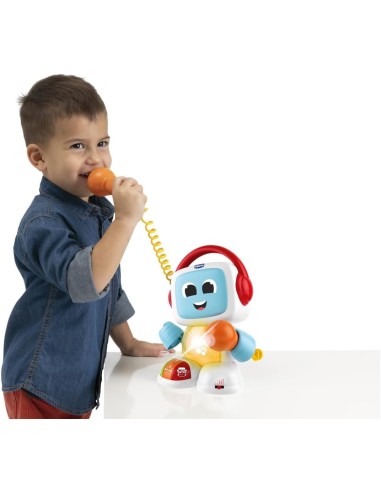 Robit Canta con Me Chicco - Gioco Musicale con Microfono Reale e Effetti Vocali per Bambini 3-6 Anni