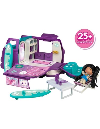 Pinypon Terrific Van, Tetto Trasformabile | Personaggio Mummia e Accessori Luminosi | shop in casa