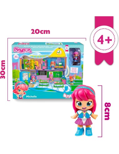 Pinypon Play Set, Istituto PINY di New York | Valigetta Portatile con Michelle | shop in casa