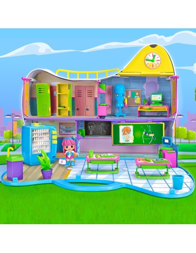 Pinypon Play Set, Istituto PINY di New York | Valigetta Portatile con Michelle | shop in casa