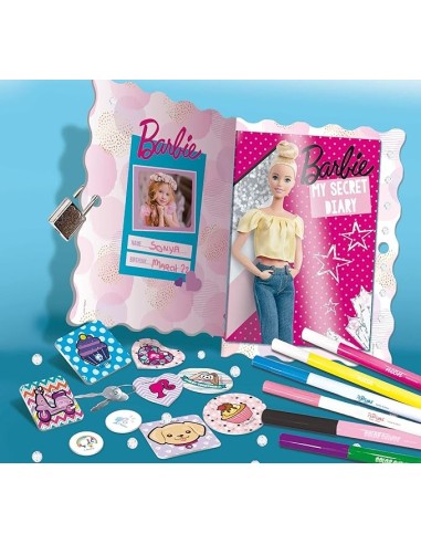 GIOCHI GIRL: vendita online Giochi Barbie My Secret Diary, Diario Segreto Personalizzabile, Gemme Adesive, Lucchetto e Chiavi...