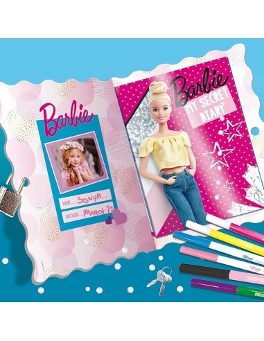 GIOCHI GIRL: vendita online Giochi Barbie My Secret Diary, Diario Segreto Personalizzabile, Gemme Adesive, Lucchetto e Chiavi...