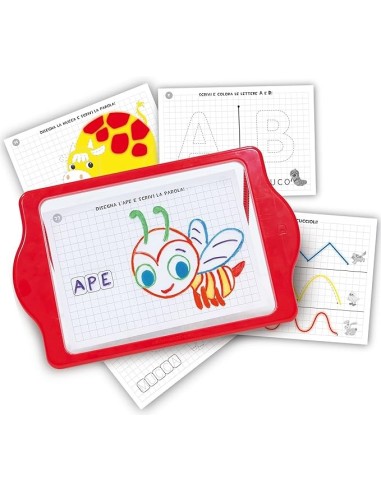 Lisciani Giochi Carotina Lavagna LED - Maxi Formato con Effetti Speciali Fluorescenti e LED Cambia Colore