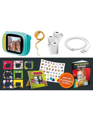 Lisciani Giochi Print Cam Hi-Tech - Fotocamera Istantanea 3 in 1 con Funzione Video e Selfie