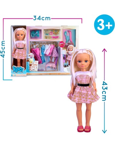 Nancy e il Suo Armadio, Set di Vestiti e Accessori, Personalizza con Adesivi | shop in casa