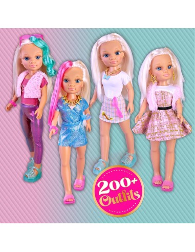 Nancy e il Suo Armadio, Set di Vestiti e Accessori, Personalizza con Adesivi | shop in casa