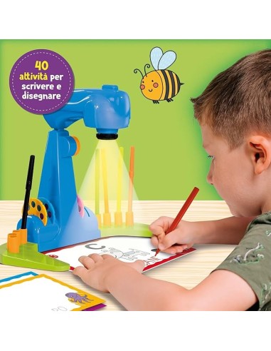 Lisciani Giochi Carotina Proiettore, Scuola di Lettura e Scrittura, Gioco Educativo | shop in casa