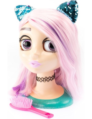 Influencer Make Up Doll, Testa da Truccare con Occhi Cambia Colore | shop in casa