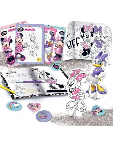 Lisciani Minnie Zainetto Coloring e Drawing School, Zaino Disegnabile con Lavagnette e Pennarelli, Multicolore | shop in casa
