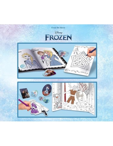 Lisciani Giochi Frozen Coloring e Drawing School, Zainetto per Disegnare e Colorare con Anna e Elsa | shop in casa
