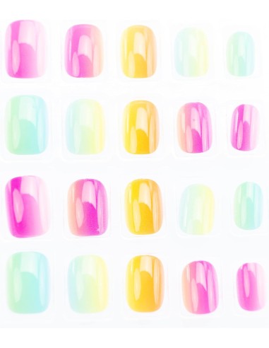 Influencer Set 20 Decori Unghie, Unghie Press-On Colorate e Fantasiose | shop in casa