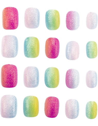 Influencer Set 20 Decori Unghie, Unghie Press-On Colorate e Fantasiose | shop in casa