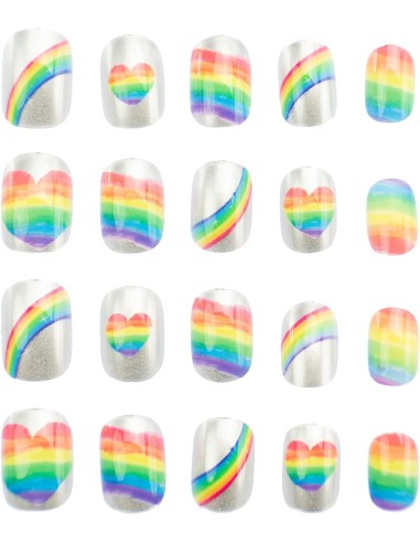 Influencer Set 20 Decori Unghie, Unghie Press-On Colorate e Fantasiose | shop in casa