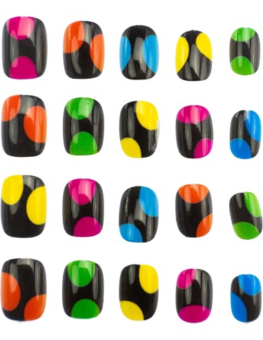 Influencer Set 20 Decori Unghie, Unghie Press-On Colorate e Fantasiose | shop in casa
