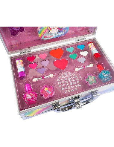Magic Unicorn Case Make Up, Valigetta con Specchio e Set di Trucco per Bambini | shop in casa