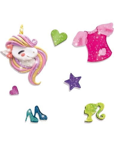 GIOCATTOLO PUBBLICIZZATO: vendita online Dough Cuore di Barbie Glitter, Fashion Dough da Collezionare, Vasetto a Forma di Cuo...