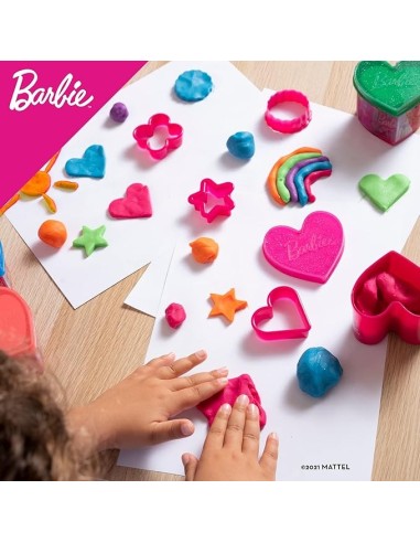 GIOCATTOLO PUBBLICIZZATO: vendita online Dough Cuore di Barbie Glitter, Fashion Dough da Collezionare, Vasetto a Forma di Cuo...