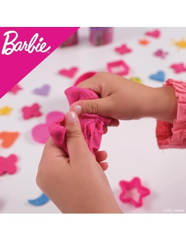 GIOCATTOLO PUBBLICIZZATO: vendita online Dough Cuore di Barbie Glitter, Fashion Dough da Collezionare, Vasetto a Forma di Cuo...