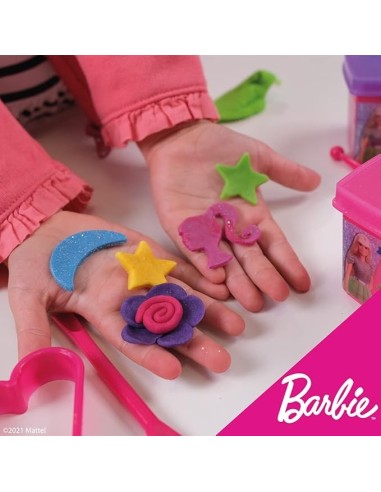 GIOCATTOLO PUBBLICIZZATO: vendita online Dough Cuore di Barbie Glitter, Fashion Dough da Collezionare, Vasetto a Forma di Cuo...