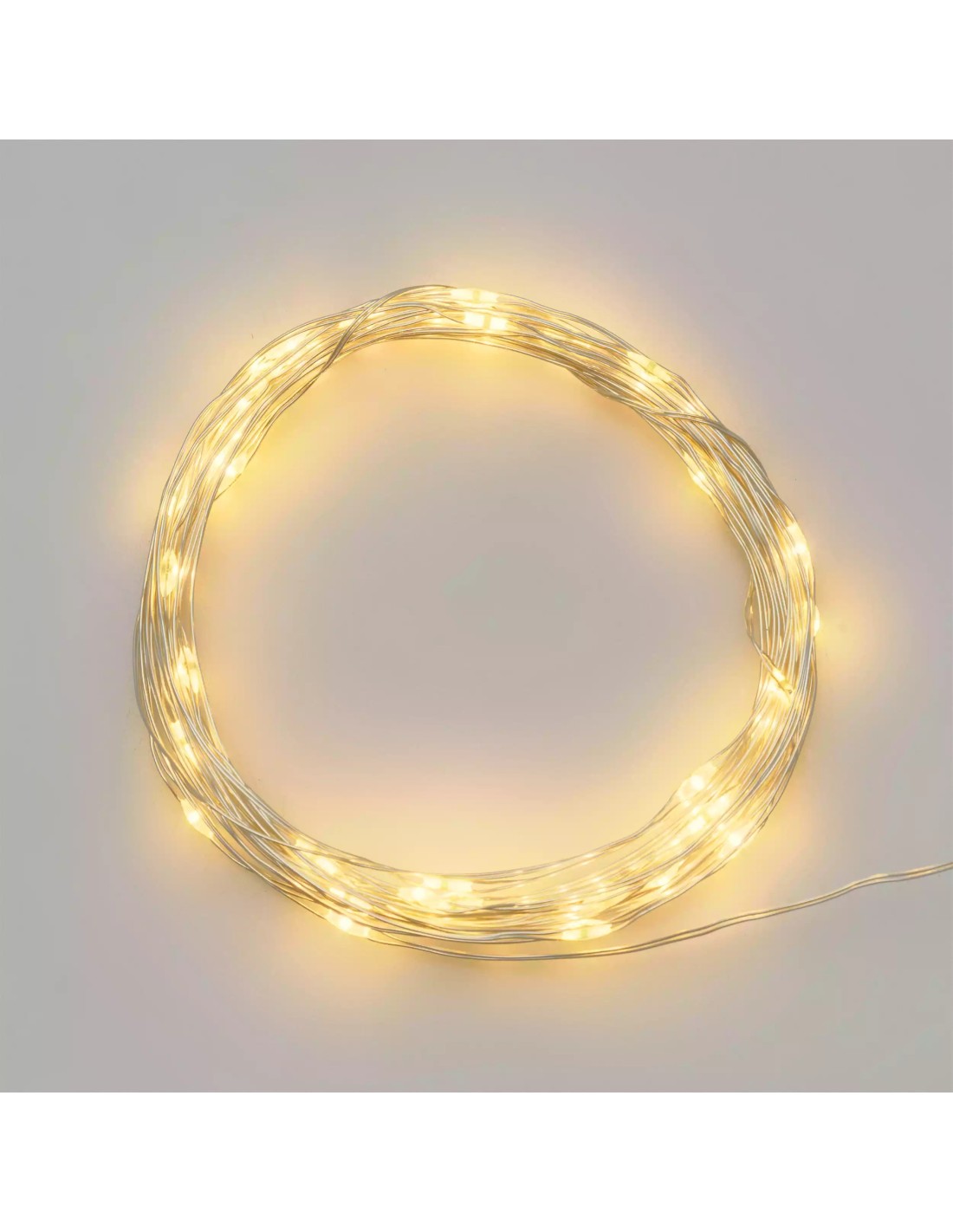 LUCI DI NATALE: vendita online Luci di Natale Catena da 4mt con 40 MicroLED Bianco Caldo con Batteria e Porta Micro USB in of...