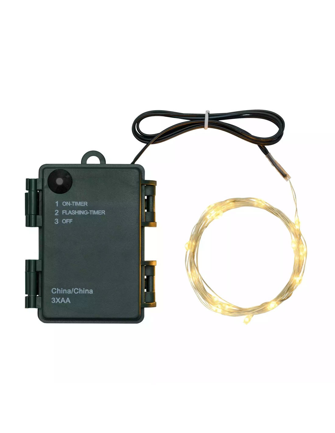 LUCI DI NATALE: vendita online Luci di Natale Catena da 4mt con 40 MicroLED Bianco Caldo con Timer e Giochi di Luce in offerta