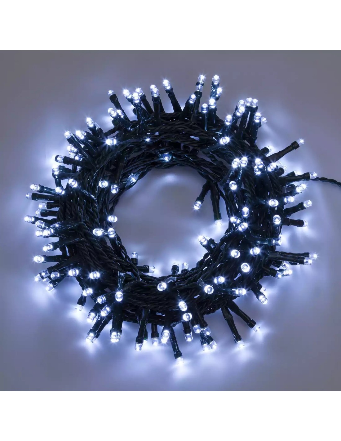 LUCI DI NATALE: vendita online Luci di Natale Catena da 12,8mt con 320 LED Bianco Freddo, Memory Controller e 8 Giochi di Luc...