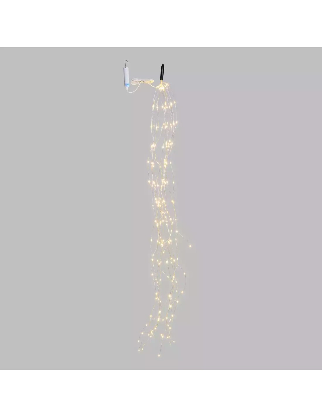 LUCI DI NATALE: vendita online Luci di Natale Cascata da 200 MicroLED Bianco Caldo 150cm con Telecomando e Timer in offerta