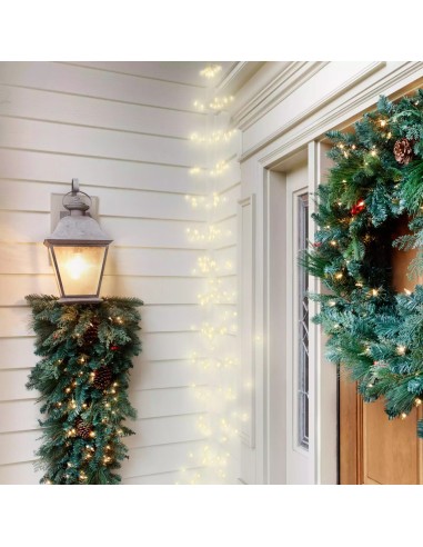 LUCI DI NATALE: vendita online Luci di Natale Cascata da 200 MicroLED Bianco Caldo 150cm con Telecomando e Timer in offerta
