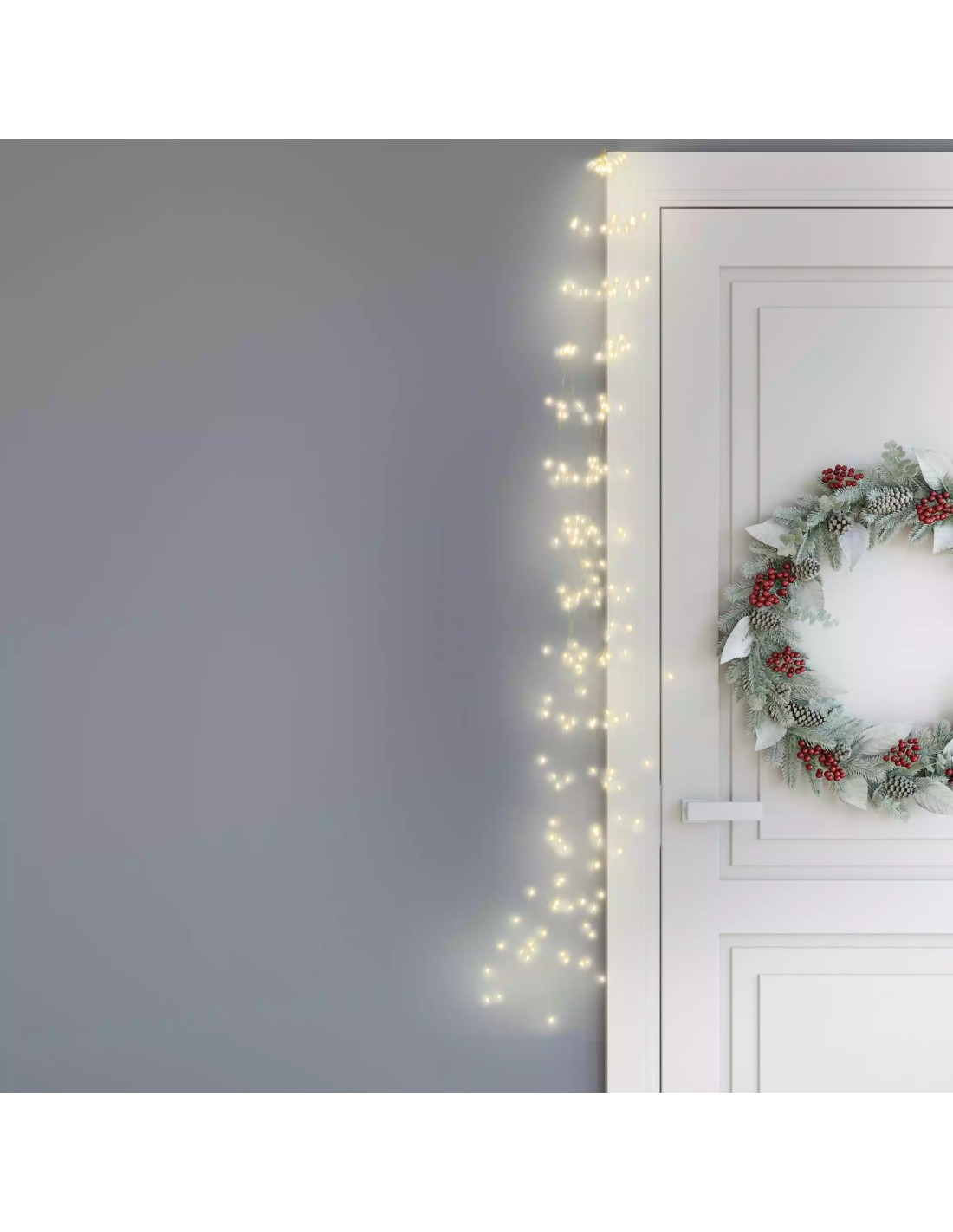 LUCI DI NATALE: vendita online Luci di Natale Cascata da 200 MicroLED Bianco Caldo 150cm con Telecomando e Timer in offerta
