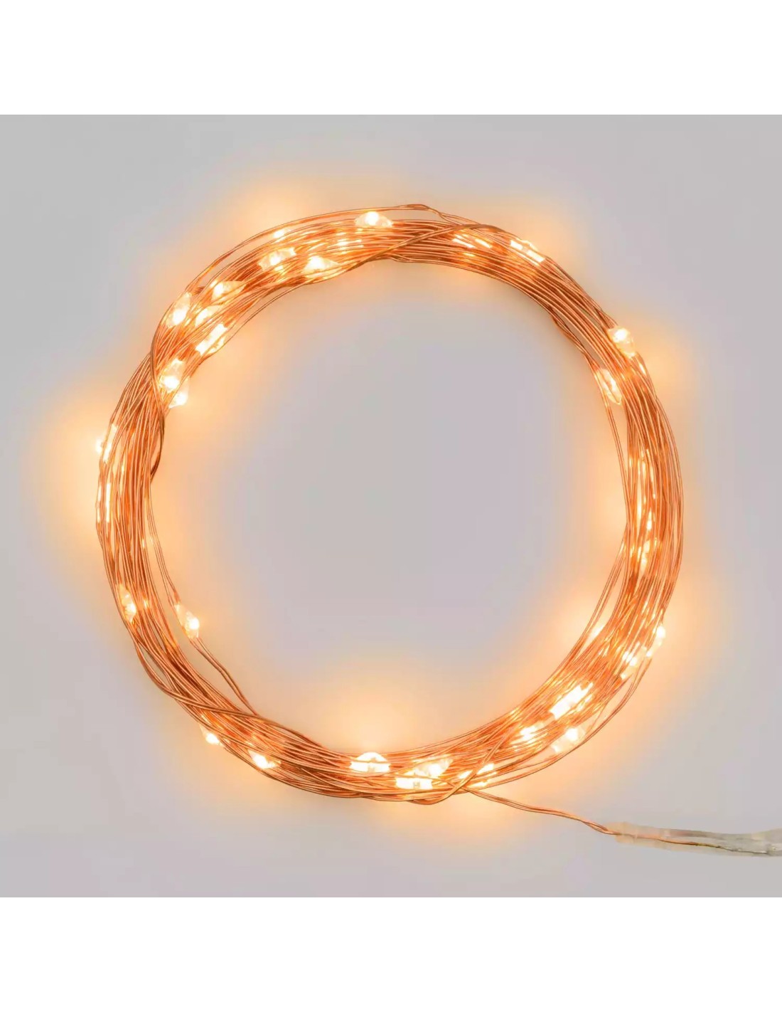 LUCI DI NATALE: vendita online Luci di Natale Catena Lineare 4mt da 40 MicroLED Bianco caldo Fisso, a Batteria in offerta