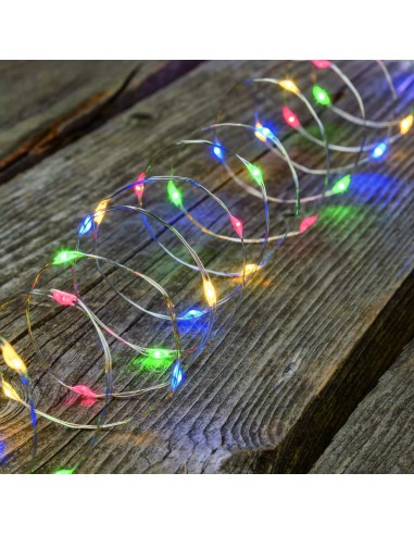 LUCI DI NATALE: vendita online Luci di Natale Catena da 10mt con 100 MicroLED Multicolor con Telecomando IR e Timer in offerta