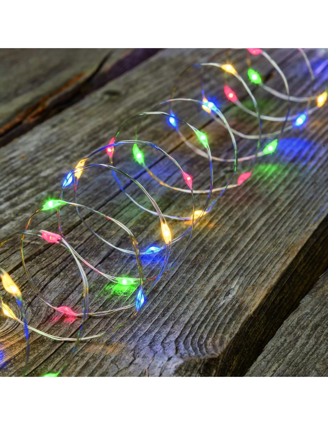 LUCI DI NATALE: vendita online Luci di Natale Catena da 10mt con 100 MicroLED Multicolor con Telecomando IR e Timer in offerta