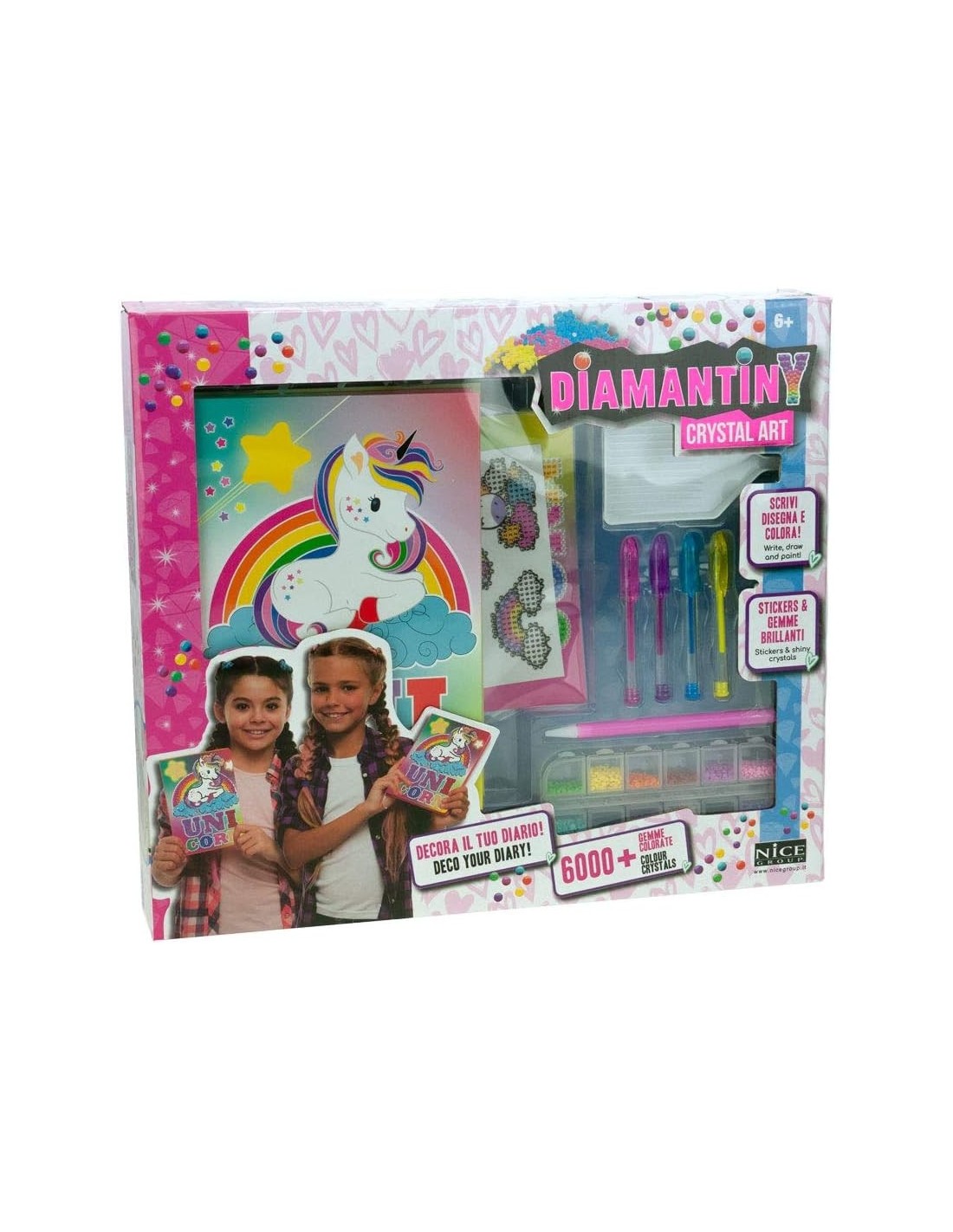 DIAMANTINY Creative Art Diamond Painting Kit | Diario Unicorno da Decorare | shop in casa