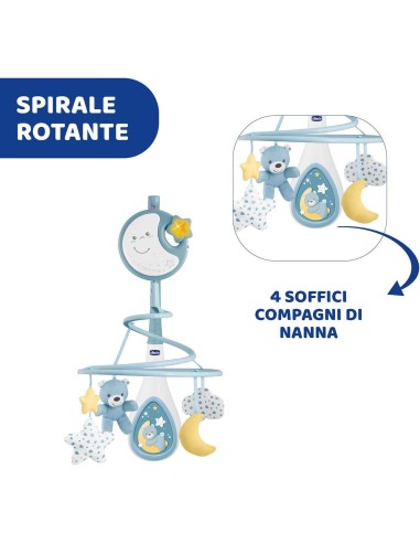 Chicco Next2Dreams Giostrina 3in1 | Carillon Elettronico con Luce e Musica | Compatibile Culla Chicco Next2Me | shop in casa
