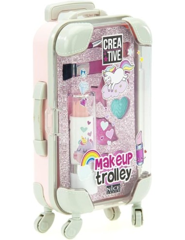 Creative Make Up Trolley Valigetta con Set di Trucchi per Bambini | Lucidalabbra e Ombretti | Nice Group | shop in casa