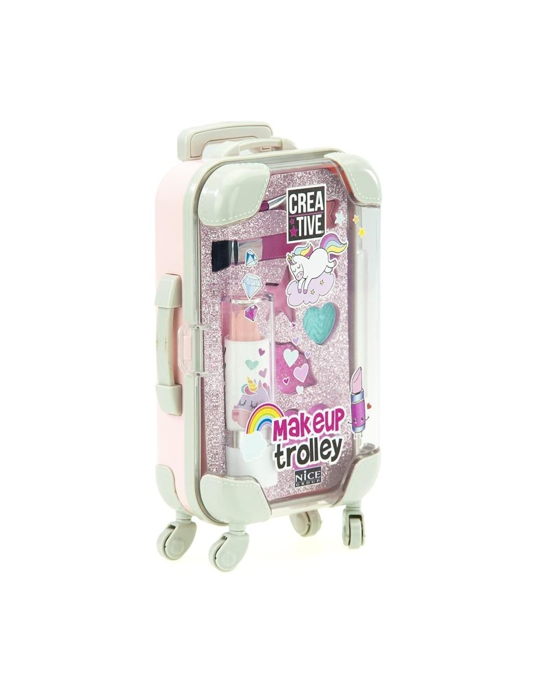 Creative Make Up Trolley Valigetta con Set di Trucchi per Bambini | Lucidalabbra e Ombretti | Nice Group | shop in casa