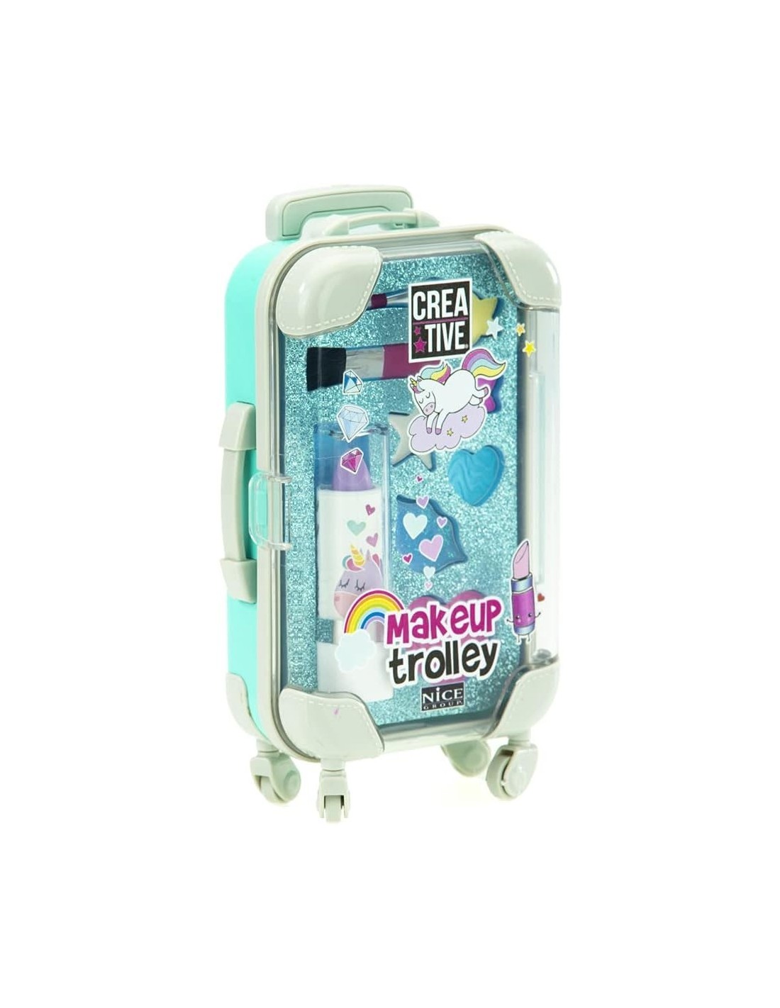 Creative Make Up Trolley Valigetta con Set di Trucchi per Bambini | Lucidalabbra e Ombretti | Nice Group | shop in casa
