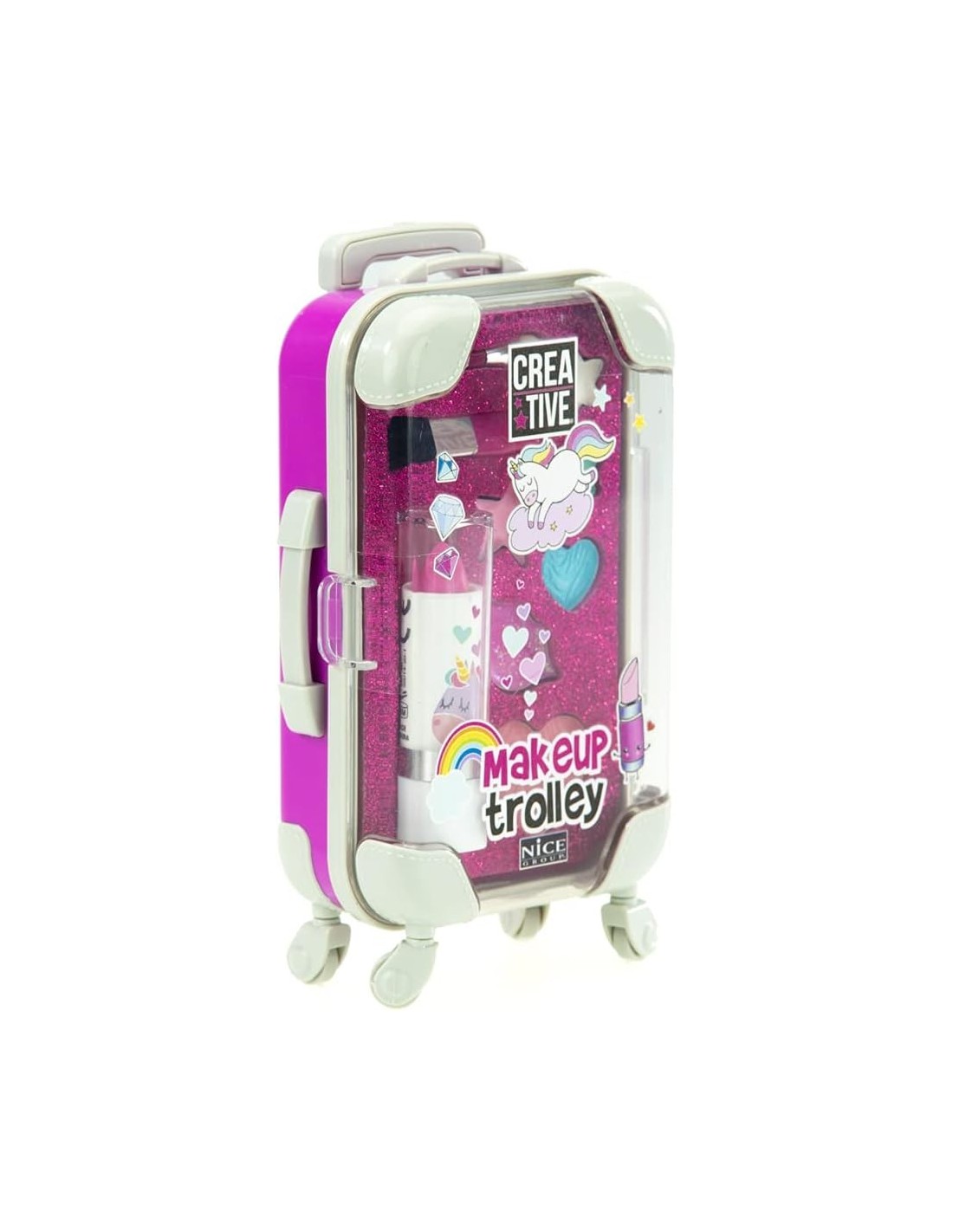 Creative Make Up Trolley Valigetta con Set di Trucchi per Bambini | Lucidalabbra e Ombretti | Nice Group | shop in casa