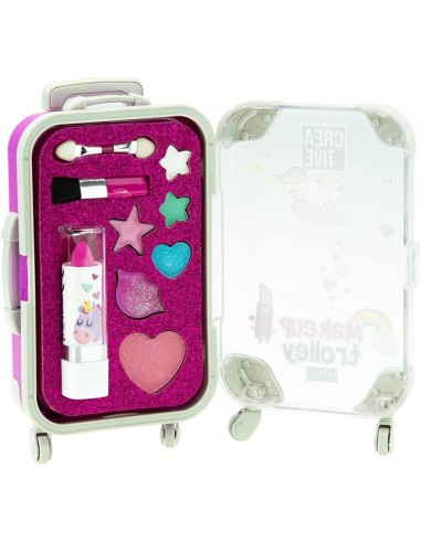 Creative Make Up Trolley Valigetta con Set di Trucchi per Bambini | Lucidalabbra e Ombretti | Nice Group | shop in casa