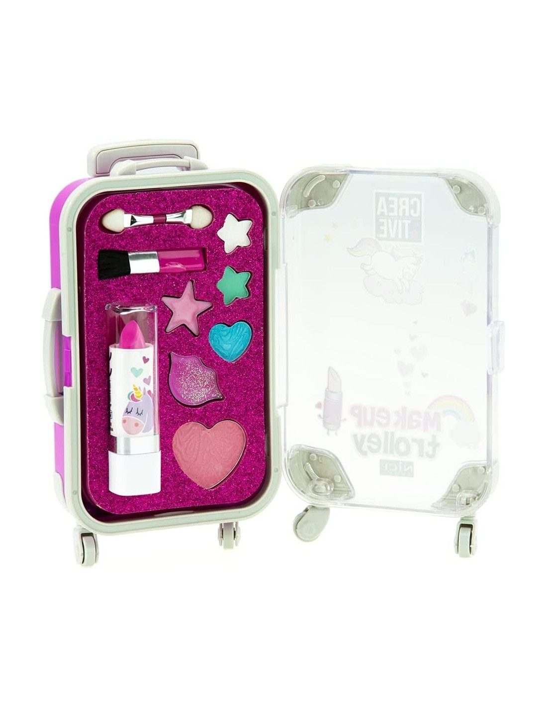 Creative Make Up Trolley Valigetta con Set di Trucchi per Bambini | Lucidalabbra e Ombretti | Nice Group | shop in casa