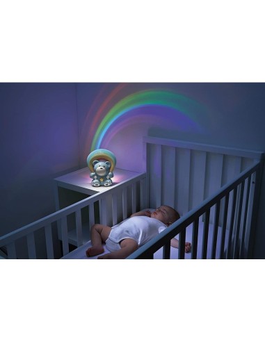 Chicco Rainbow Bear Proiettore Musicale | Luce Notturna e Proiezione Arcobaleno Regolabile | shop in casa