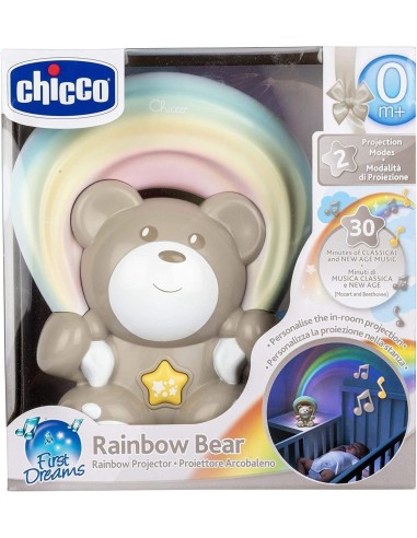 Chicco Rainbow Bear Proiettore Musicale | Luce Notturna e Proiezione Arcobaleno Regolabile | shop in casa