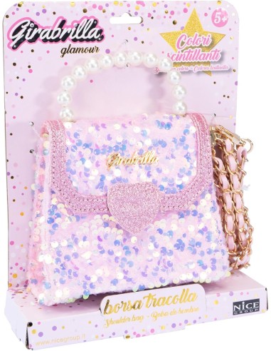 Girabrilla Fashion Bauletto Borsetta Pochette con Maniglia di Perle e Tracolla | Nice Group | shop in casa
