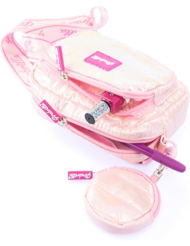 Girabrilla Borsetta Puffer con Paillettes Reversibili e Porta Monete | Tracolla Regolabile | Nice Group | shop in casa